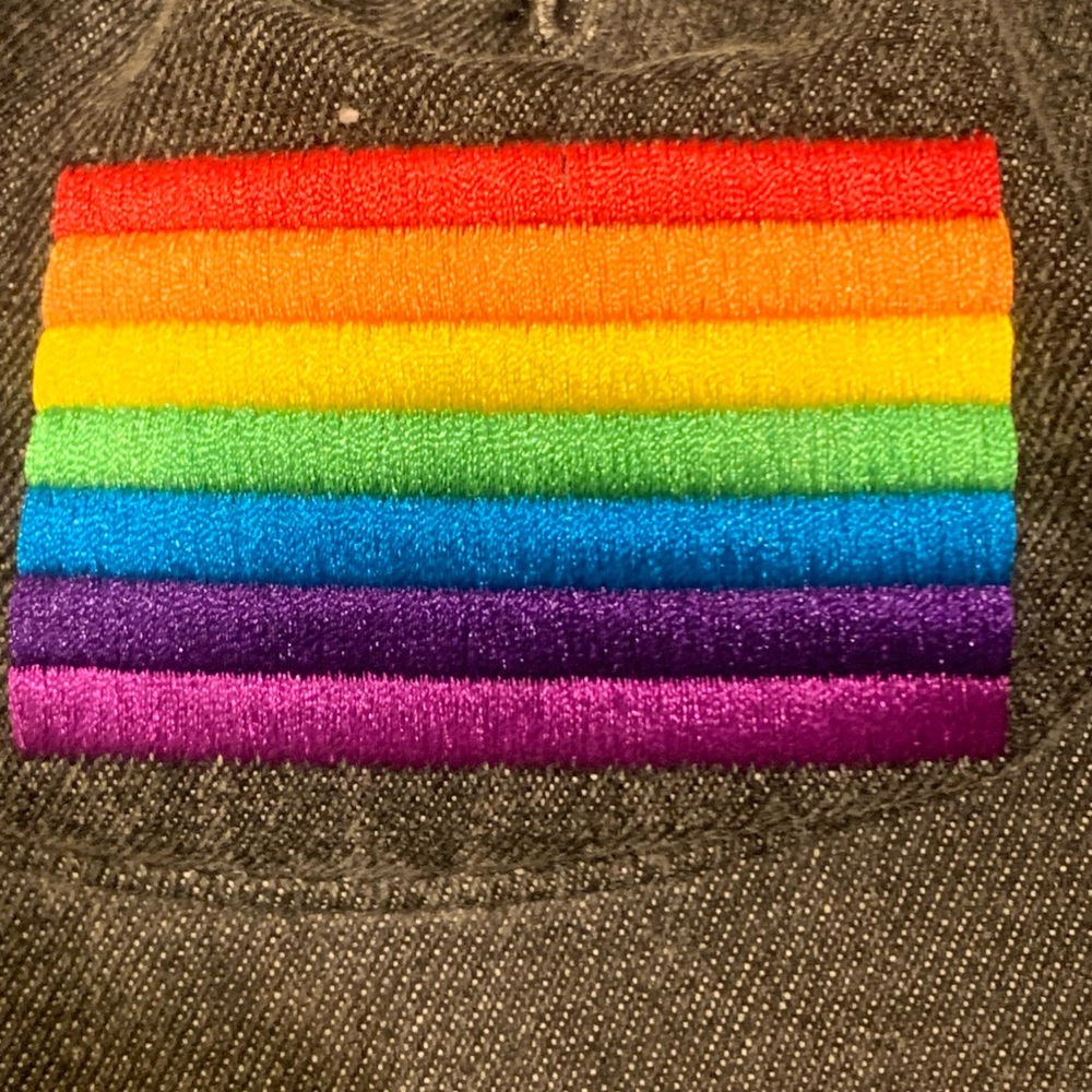 Gray Cap With Rainbow Patch - image 6